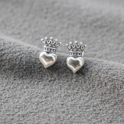 Crown Heart Earring - KING BABY Style