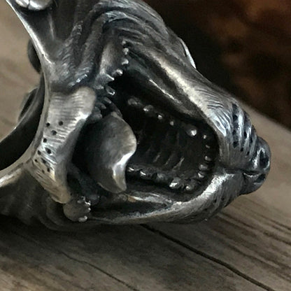 American Pit Bull Solid S925 Sterling Silver Ring