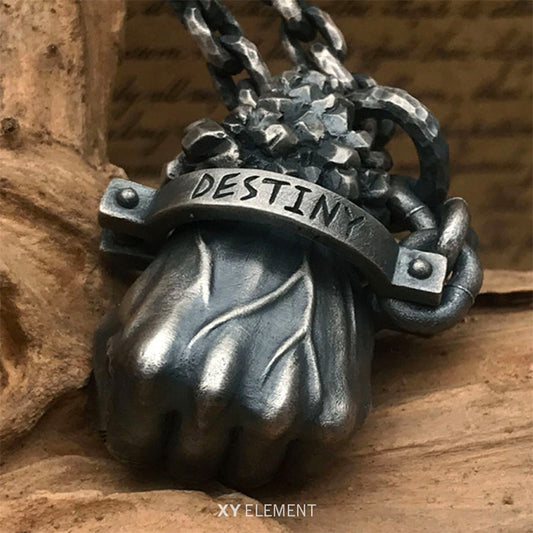 Fist of Fate Solid 925 Sterling Silver Pendant