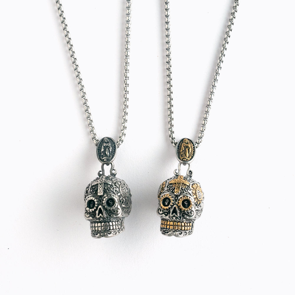 墨西哥糖骷髏 Sugar Skull 吊飾項鍊 N1038