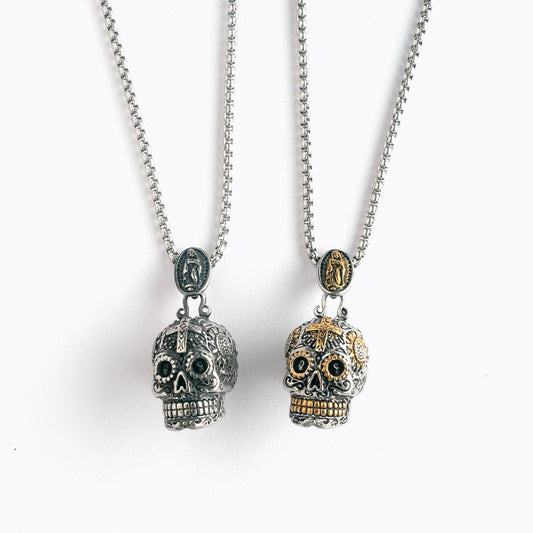 墨西哥糖骷髏 Sugar Skull 吊飾項鍊 N1038