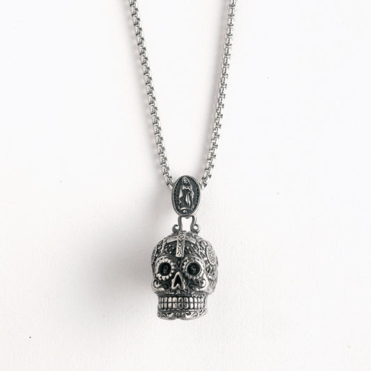 墨西哥糖骷髏 Sugar Skull 吊飾項鍊 N1038