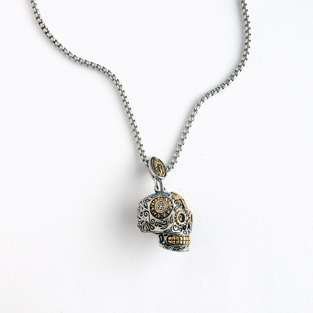 墨西哥糖骷髏 Sugar Skull 吊飾項鍊 N1038