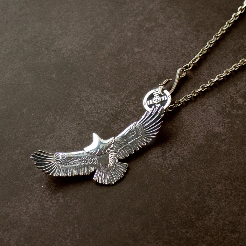 Eagle with Hook Chain Necklace