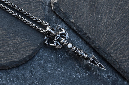 Ganesha Vajra Stainless Steel Necklace