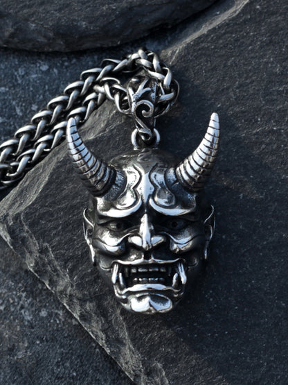 Japanese Hannya はんにゃ Stainless Steel Necklace
