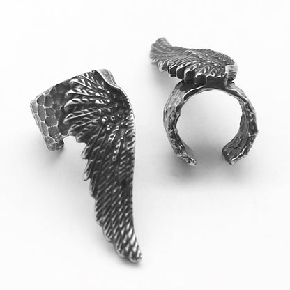 天使之翼 翅膀耳扣 無耳洞耳飾 E4032