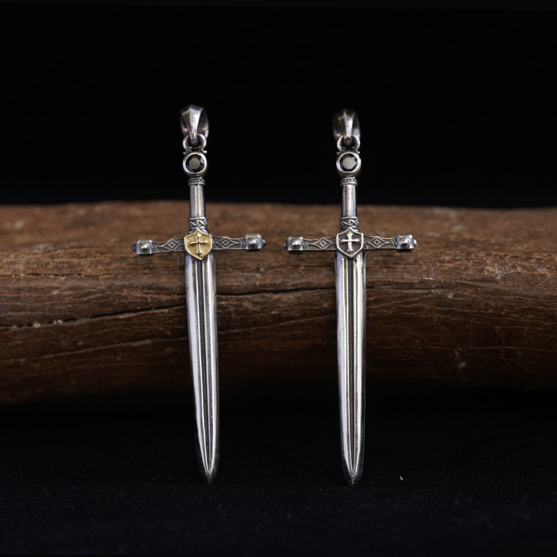 Miniature Medieval Sword Gothic Charm Pendant