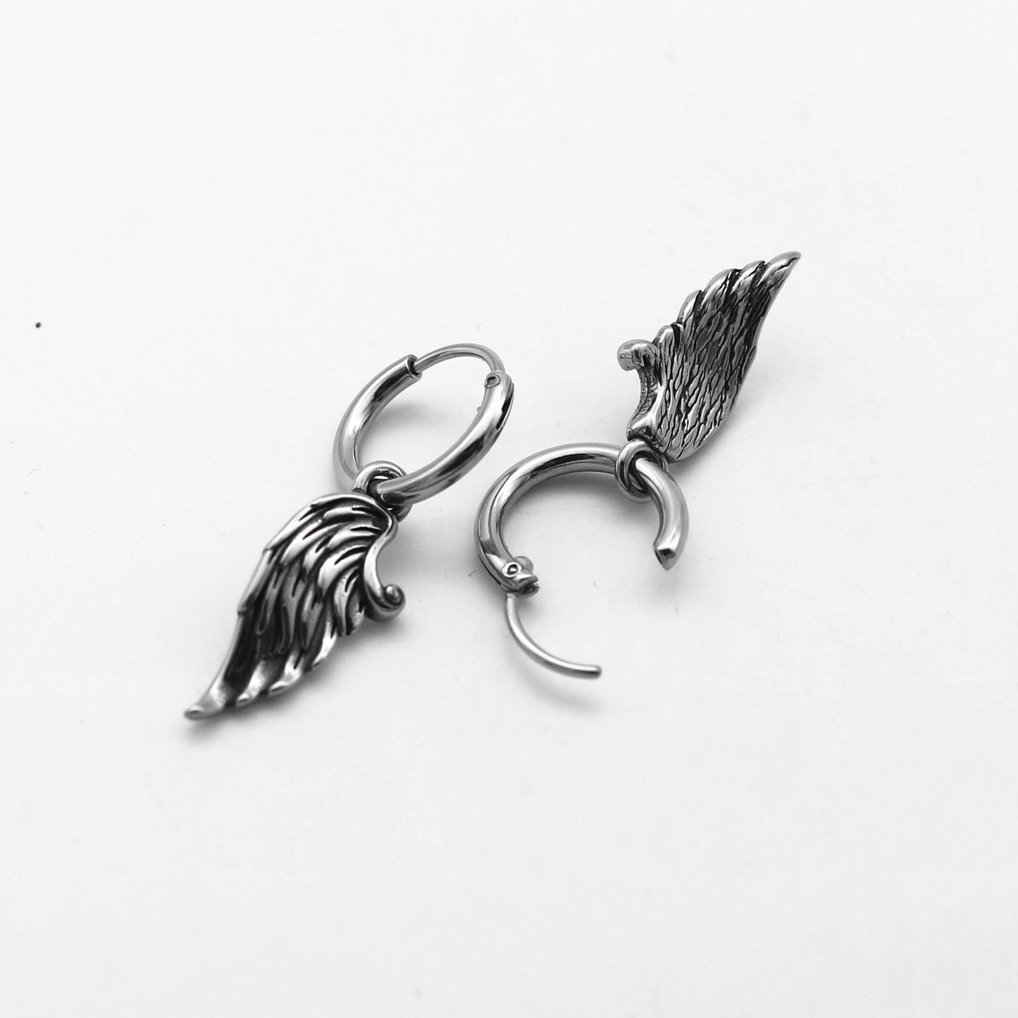 Angel Wings Huggie Earrings