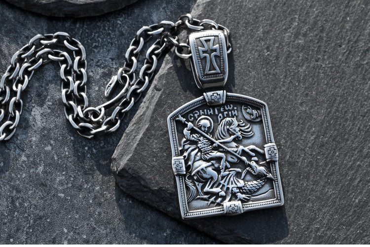 Gothic Knight Stainless Steel Necklace