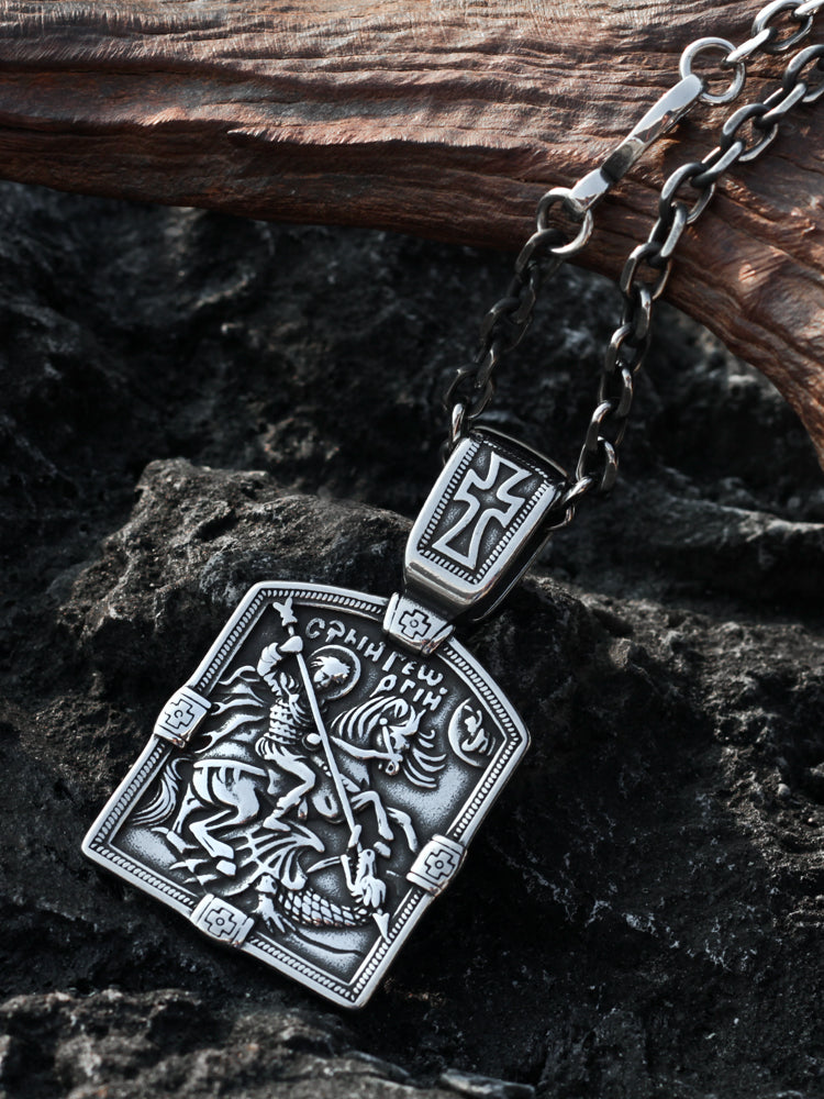 Gothic Knight Stainless Steel Necklace