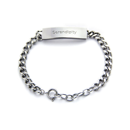 Saint Benedict Medal Pearl Link Chain Bracelet Stainless Steel Hip-Hop KPOP TikTok Style