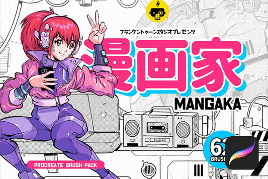 Mangaka Procreate Illustration Kit