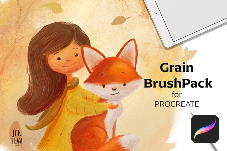 Procreate 27款筆刷蠟筆油畫棒紋理厚塗兒童漫畫iPad手繪插畫