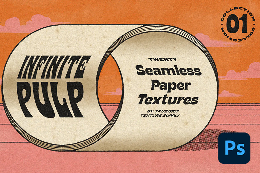 Infinite Pulp 01 Seamless Paper Textures - for Photoshop