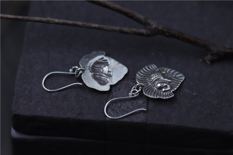 Sterling Silver Elephant Leaf Hook Earrings [3 Styles]