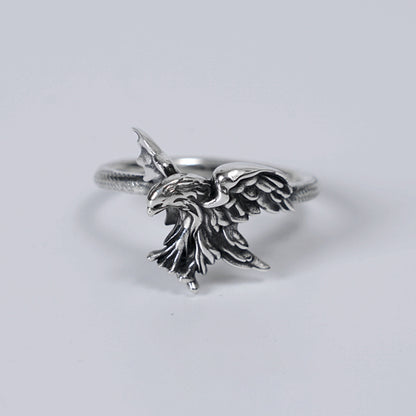Set of 4 Stackable Ring Eagle Ring