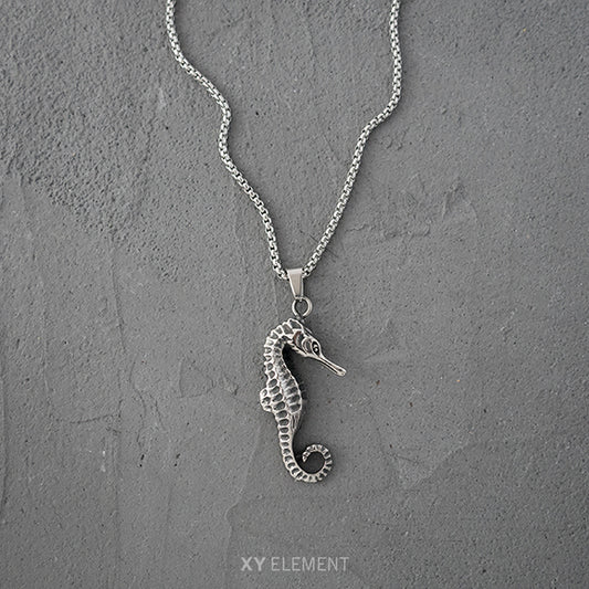 Seahorse Surgical Stainless Steel Pendant Necklace