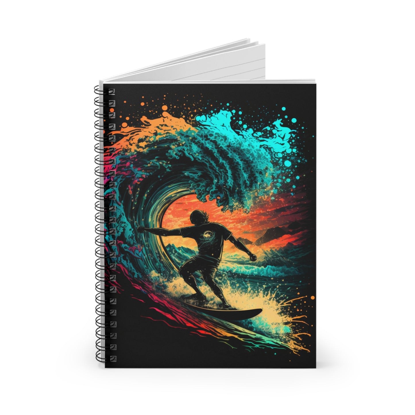 Surfing the Waves Graphic Notebook