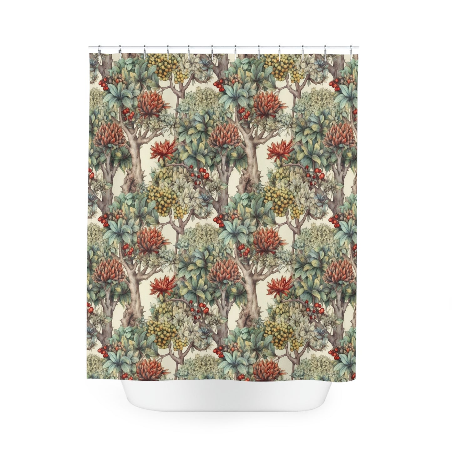 Mix Fruit Trees Shower Curtain
