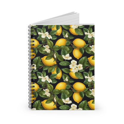 Lemon Leaf Flower Notebook