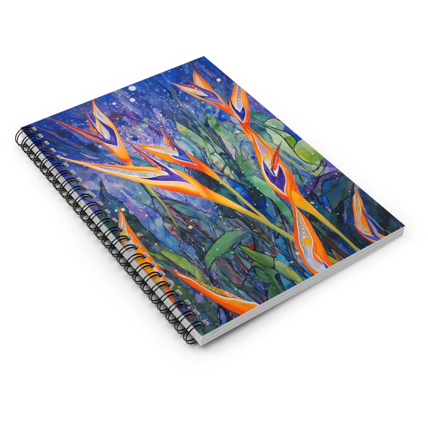 Bird of Paradise Abstract Flower Notebook