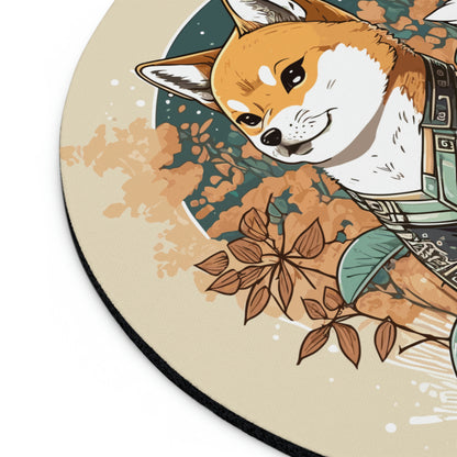 Shiba Inu in Kimono Mouse Pad (2 Shapes)