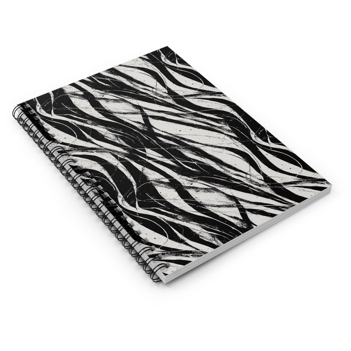 Abstract Strokes Pattern Notebook