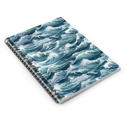 Ocean Waves Pattern Notebook
