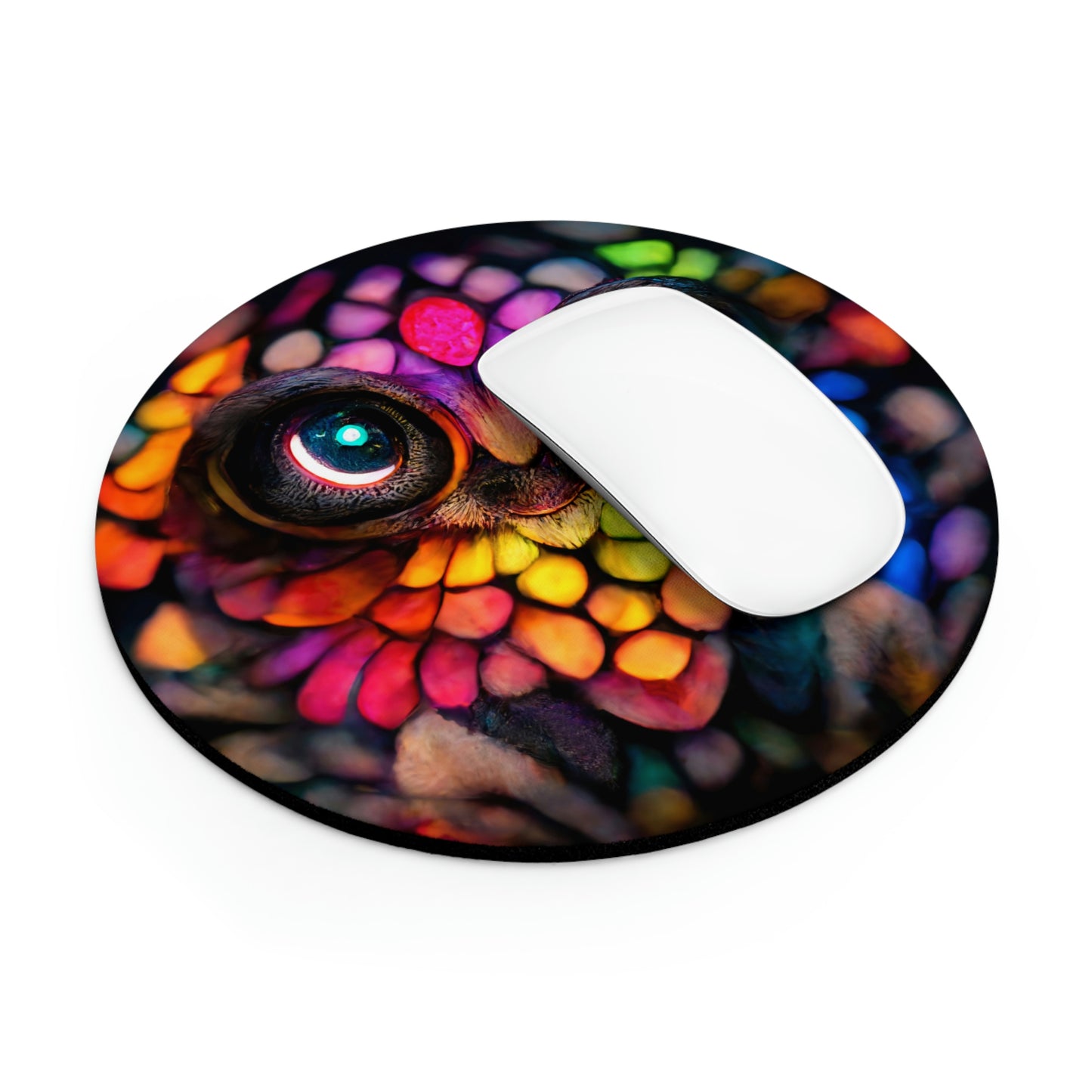 Colorful Cute Owl Mouse Pad (2 Shapes)