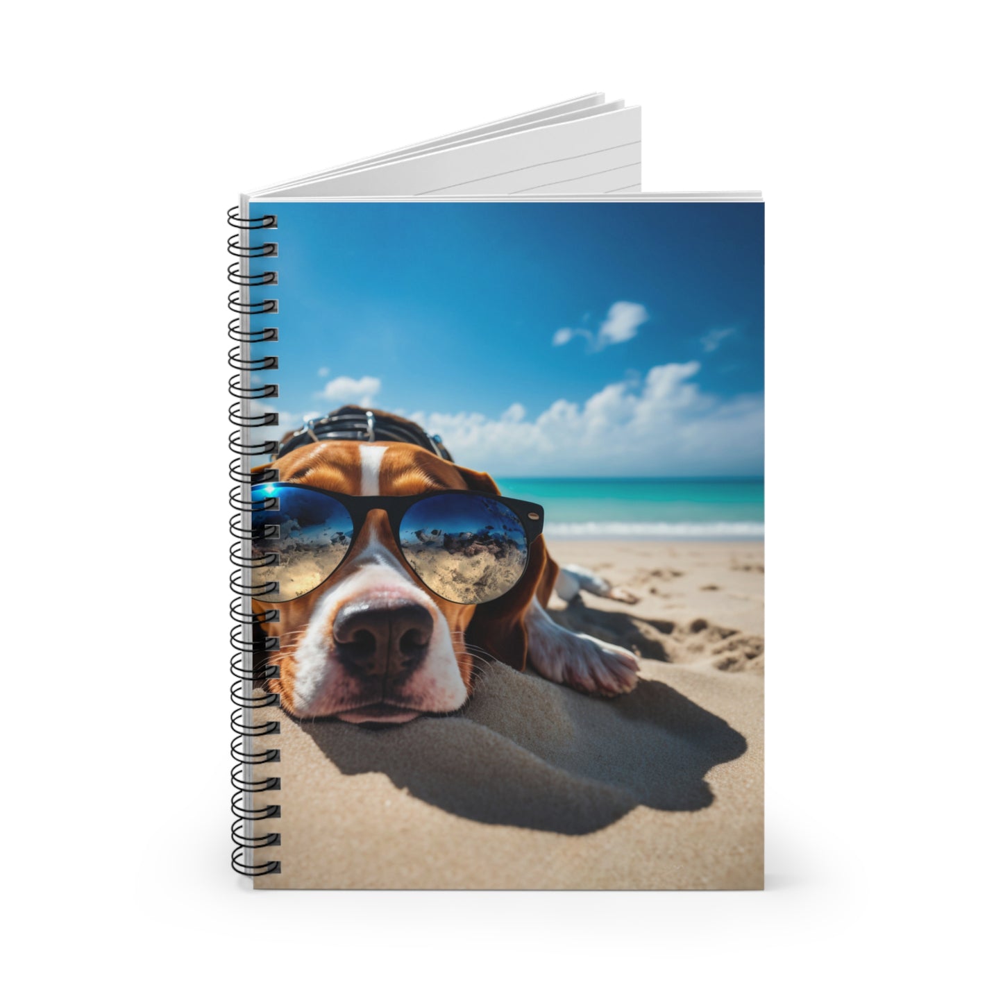 Relaxing Dog Sunbathing Spiral Notebook