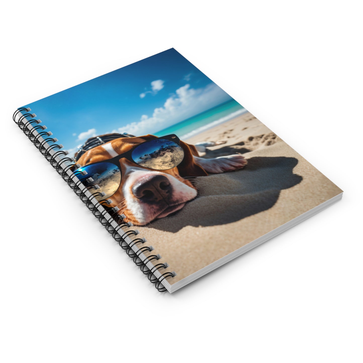 Relaxing Dog Sunbathing Spiral Notebook