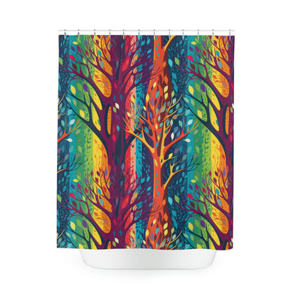 Colorful Forest Shower Curtain