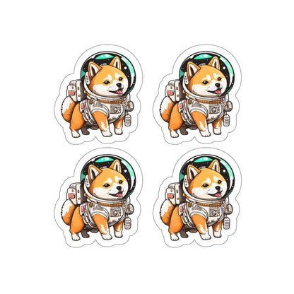Kawaii Shiba Astronaut Sticker Pack