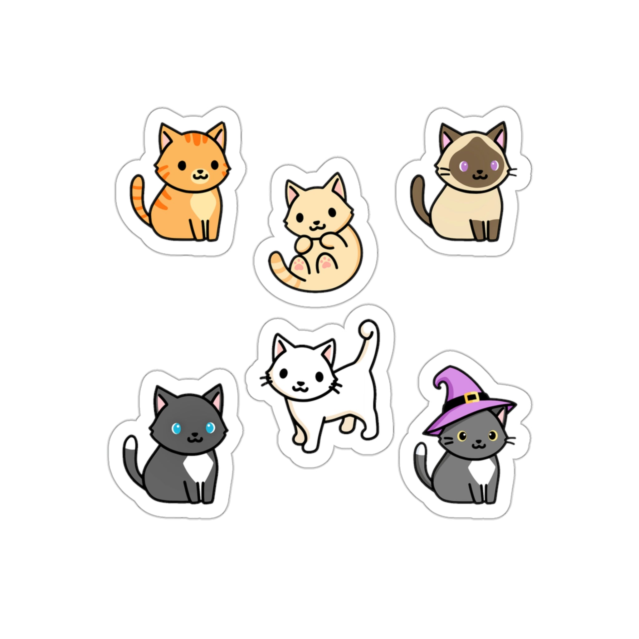 Cute Cats Sticker Pack (2) – XY ELEMENT