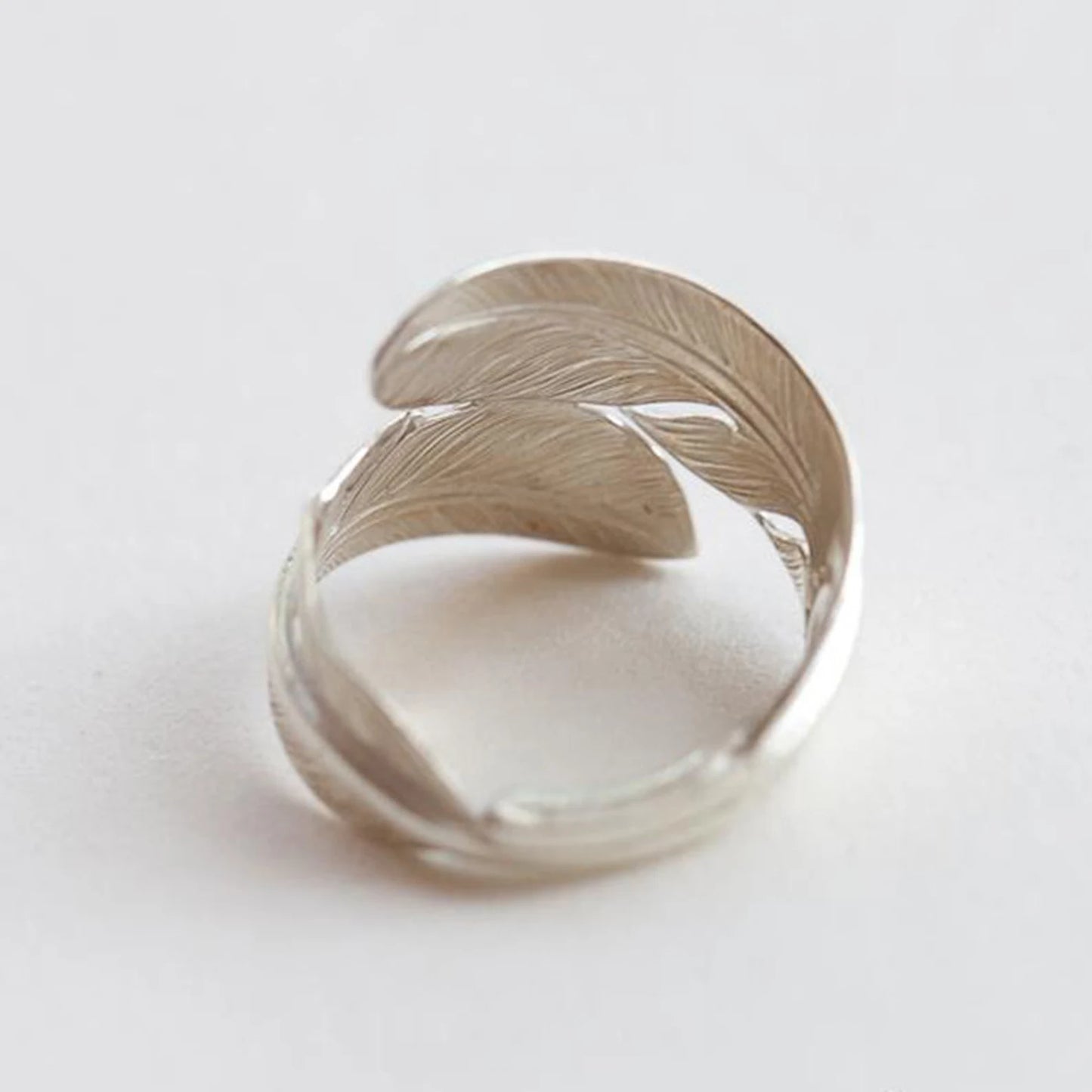 Handmade Adjustable Feather Ring