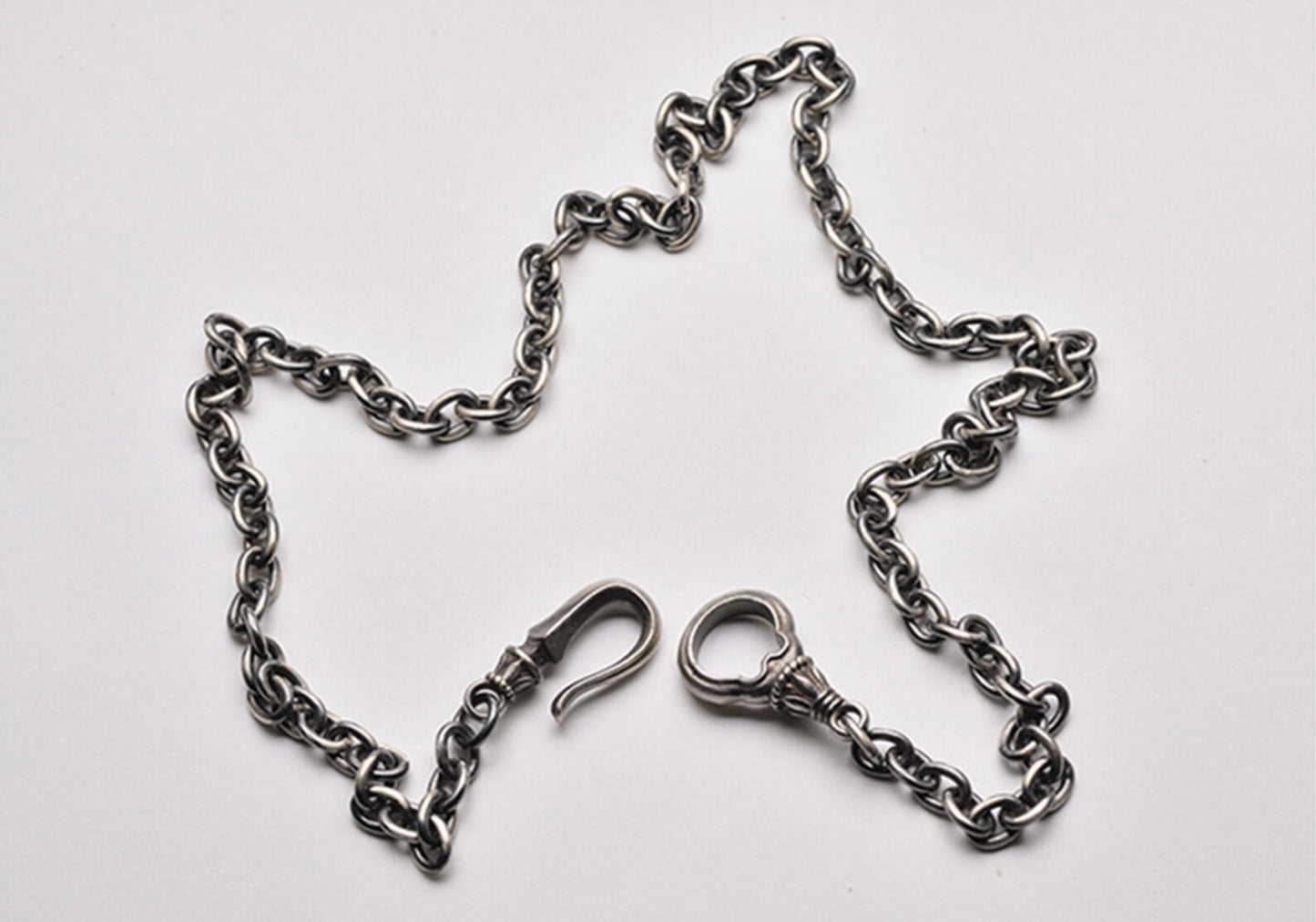 Lightning Bolt 4mm Chain Set Necklace | 925 Silver
