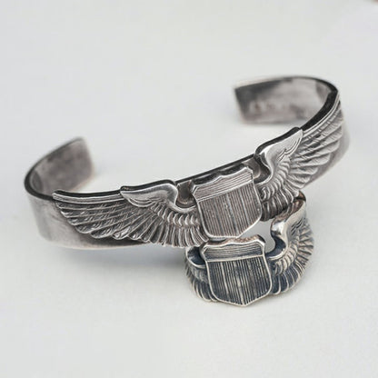 WWII Air Force Flying Tigers Pilot Wings Badge Cuff
