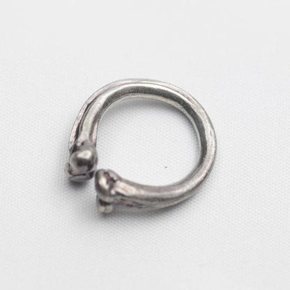 Silver Bone Midi Pinky Ring