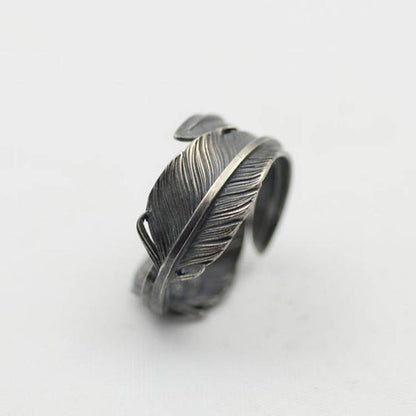 Silver Feather Ring Kazekiri 風切りフェザー Handschwingen