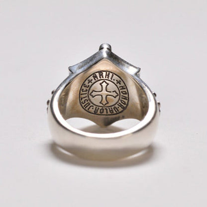 Dagger Fleur De Lis Medieval Gothic Ring