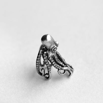 Kraken Octopus Ear Cuff 925 Sterling Silver Unisex Octopus Tentacle Earring