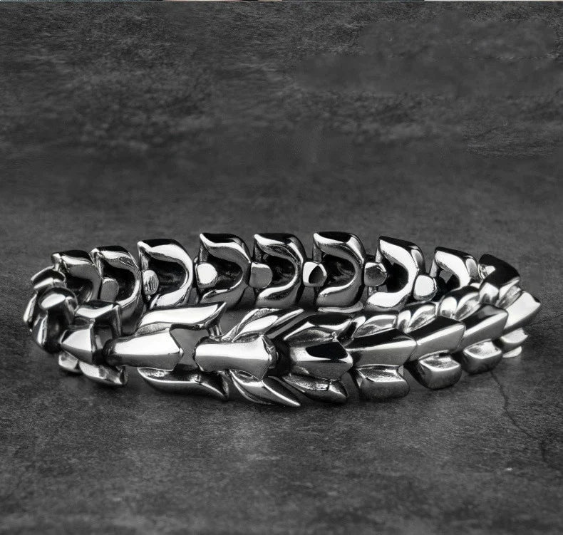 Jörmungandr Scale Bracelet, the Midgard Serpent - Stainless Steel