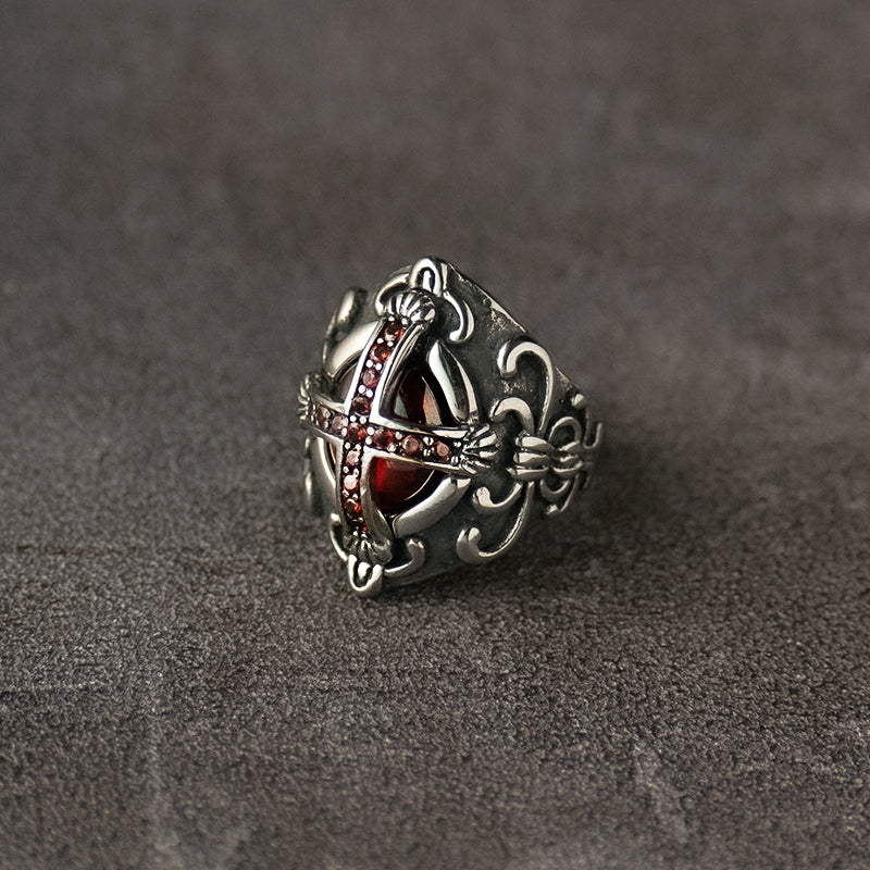 Gothic Cross Stainless Steel Ring